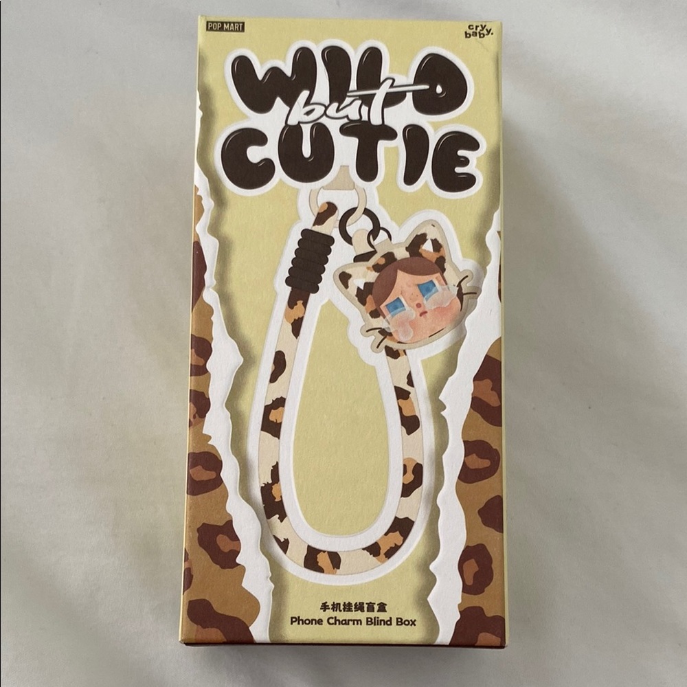 NEW IN BOX Pop Mart Wild But Cutie phone charm in Neon Cutie
